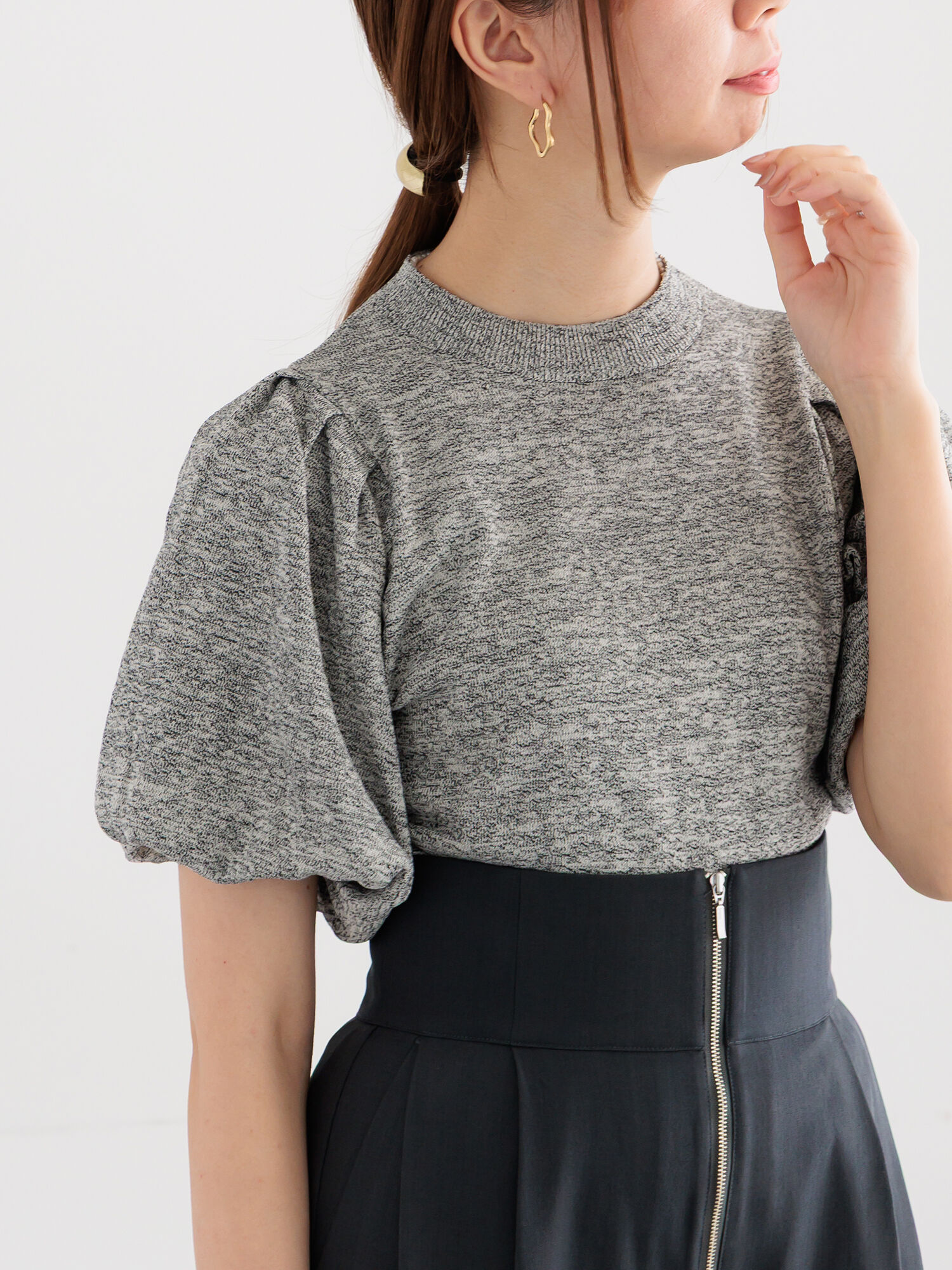 TEECHIバルーンスリーブグラマラスニット TEECHI(ティーチ)｜「バルーンスリーブグラマラスニット