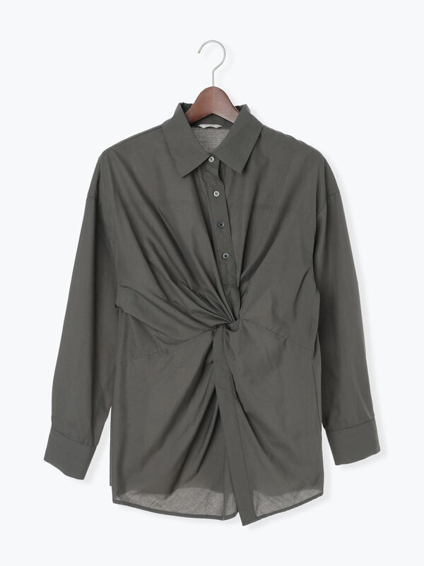 セール】 ツイストデザインシャツ《2025Autumn catalog vol.2 item