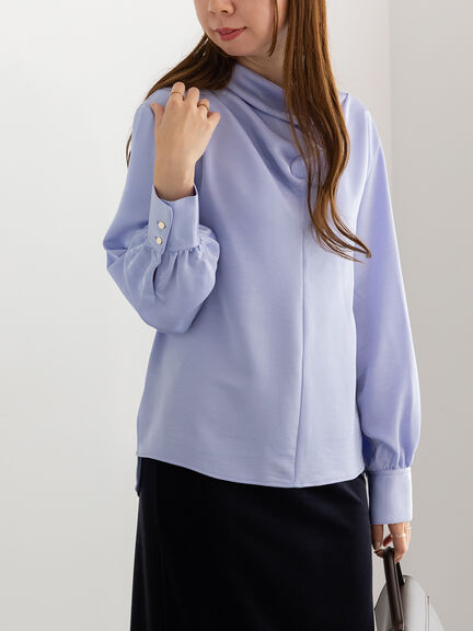 ドレープネックブラウス《2025Autumn catalog vol.2 item》（オフホワイト/グレー/ブルー）｜Te chichi（テチチ）通販