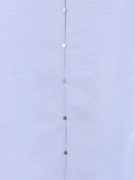 ドレープネックブラウス《2025Autumn catalog vol.2 item》（オフホワイト/グレー/ブルー）｜Te chichi（テチチ）通販