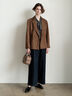 ダブルブレストジャケット(セットアップ可)《2025Autumn catalog vol.2 item》(チャコールグレー/ベージュ/ブラウン)|Te chichi(テチチ)通販