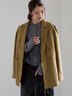 ダブルブレストジャケット(セットアップ可)《2025Autumn catalog vol.2 item》(チャコールグレー/ベージュ/ブラウン)|Te chichi(テチチ)通販