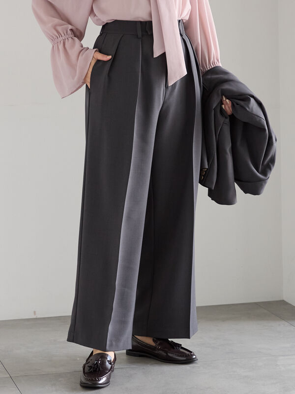 セール】 ワイドスラックス(セットアップ可)《2025Autumn catalog vol