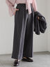 ワイドスラックス(セットアップ可)《2025Autumn catalog vol.2 item》(チャコールグレー/ベージュ)|Te chichi(テチチ)通販