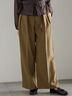 ワイドスラックス(セットアップ可)《2025Autumn catalog vol.2 item》(チャコールグレー/ベージュ)|Te chichi(テチチ)通販