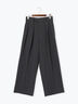 ワイドスラックス(セットアップ可)《2025Autumn catalog vol.2 item》(チャコールグレー/ベージュ)|Te chichi(テチチ)通販