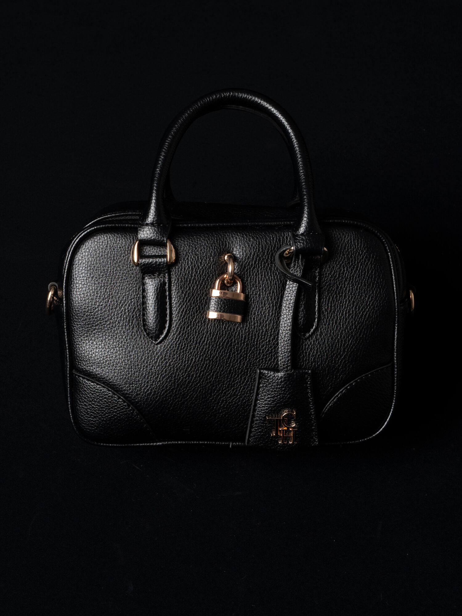 キーチャームミニボストン（ブラック/モカ/バッグ/バッグ・ポーチ