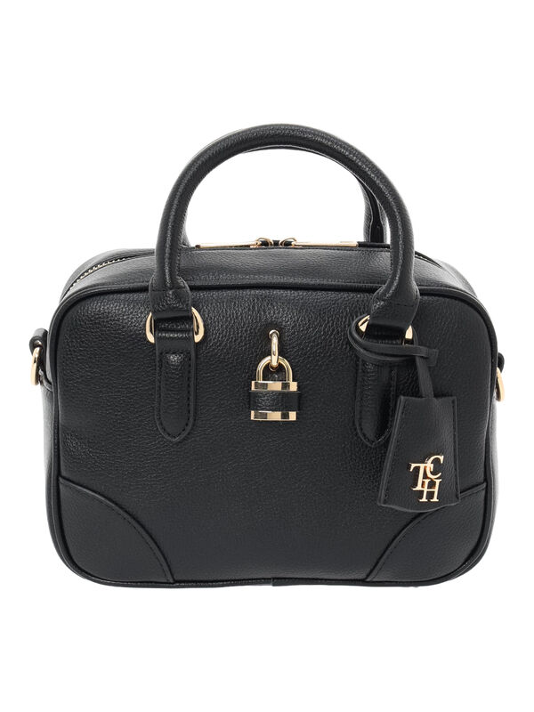 キーチャームミニボストン（ブラック/モカ/バッグ/バッグ・ポーチ