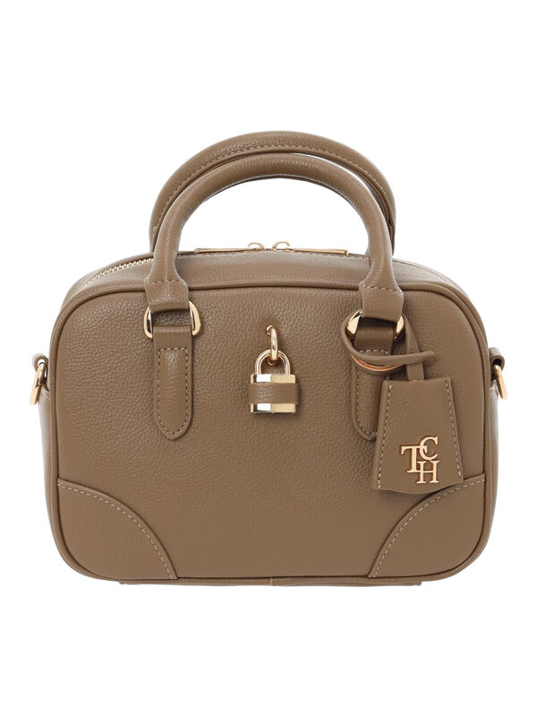 キーチャームミニボストン（ブラック/モカ/バッグ/バッグ・ポーチ