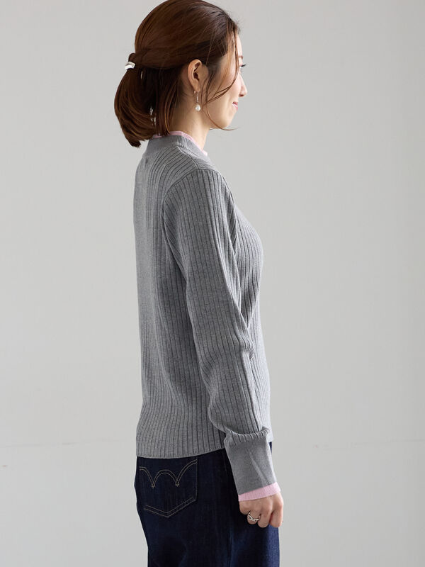 K*i様 エンフォルド レイヤードリブニット 配色スリーブ 近年モデル