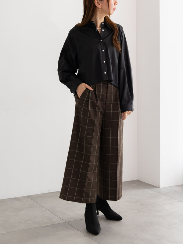 セール】 ファブリックアソートクロップトシャツ《2025Autumn catalog