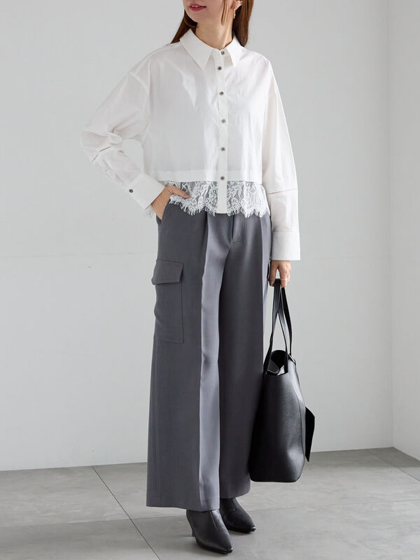 deres ブラウス deres 6way sleeve shirt