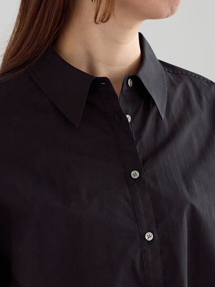 スカラップレース切替シャツブラウス（オフホワイト/ブラック）｜Te chichi（テチチ）通販