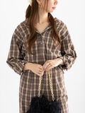 チェックショートシャツ（セットアップ可）《2025Autumn catalog item》（ブラウン）｜Te chichi（テチチ）通販