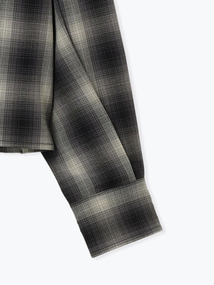 チェックショートシャツ（セットアップ可）《2025Autumn catalog item》（ブラック/ブラウン）｜Te chichi（テチチ）通販