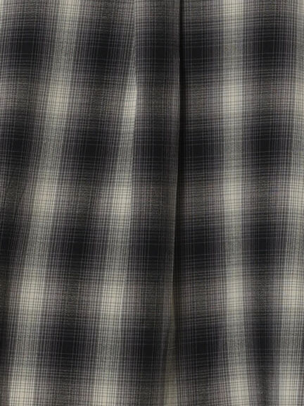 チェックショートシャツ（セットアップ可）《2025Autumn catalog item》（ブラック/ブラウン）｜Te chichi（テチチ）通販