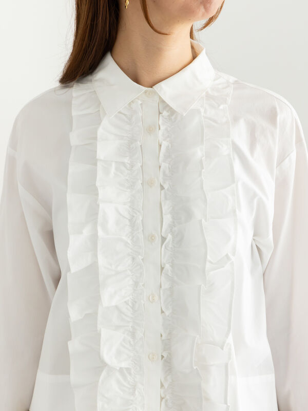 トップス Chiho Printed Sweater Trim Linen Tee | Chico's