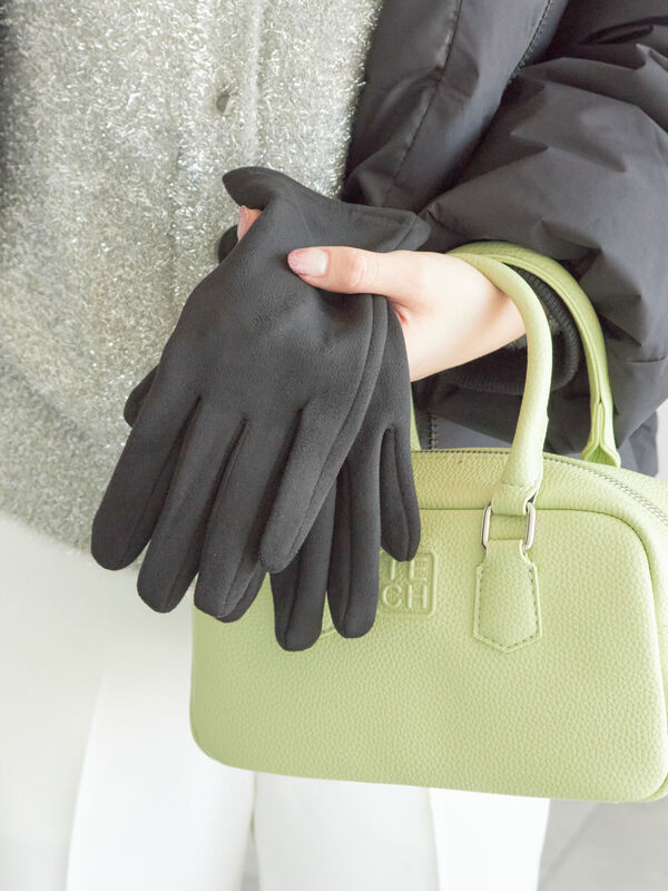 セール】 スエード調 グローブ（グレー/ブラック/ベージュ