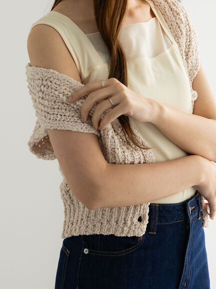 タンクトップ(ベージュ/薄茶系)｜レディースファッション通販のCAN