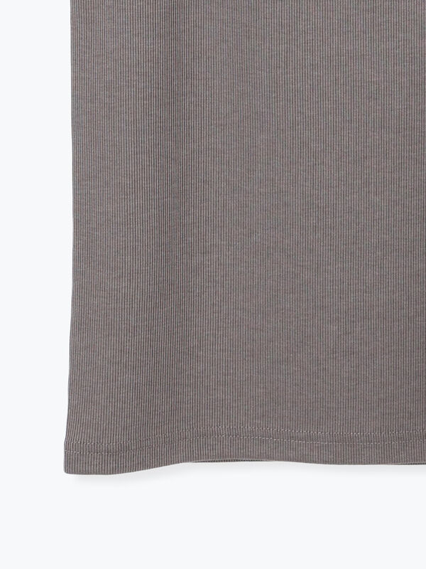 セール】 シアー切替タンクトップ（グレー/ブラック/クリーム/トップス