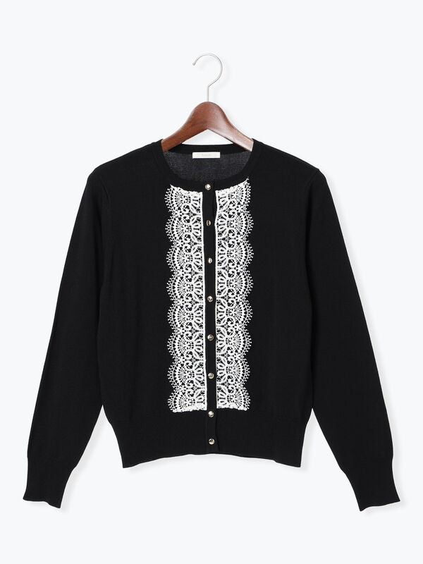 【新品・タグ付き】needles レースカーディガン NEEDLES(ニードルズ)/V NECK CARDIGAN-POLY MESH PAISLEY