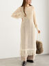 フリンジメッシュニットワンピース《2025Autumn catalog vol.2 item》(オフホワイト)|Te chichi(テチチ)通販