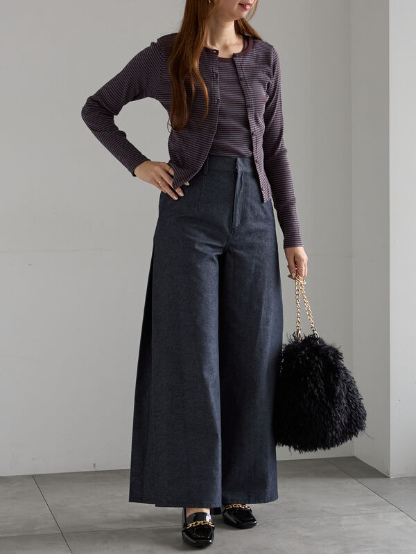 healthknit カーディガン（オフホワイト/グレー/ブルー/トップス