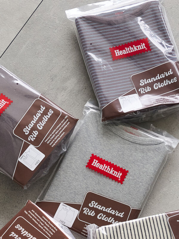 healthknit カーディガン（オフホワイト/グレー/ブルー/トップス