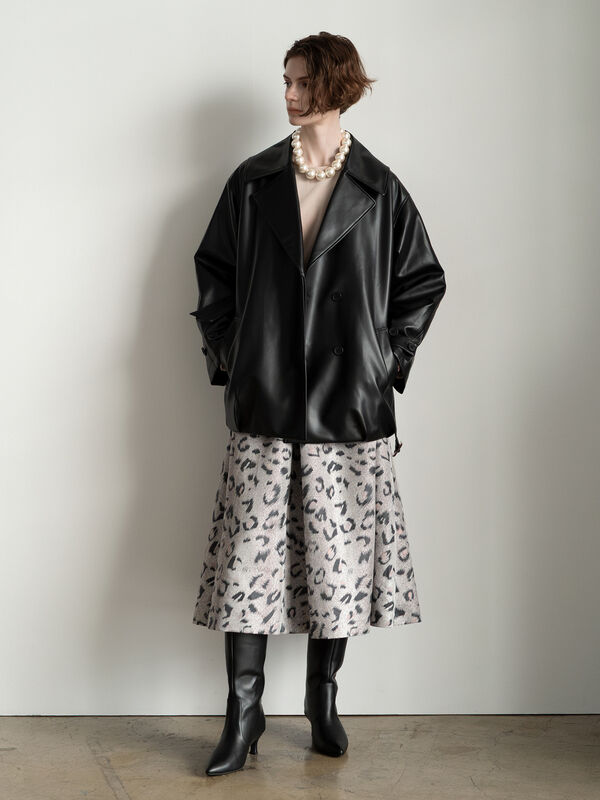 セール】 レザーショートトレンチコート《2025Autumn catalog vol.2