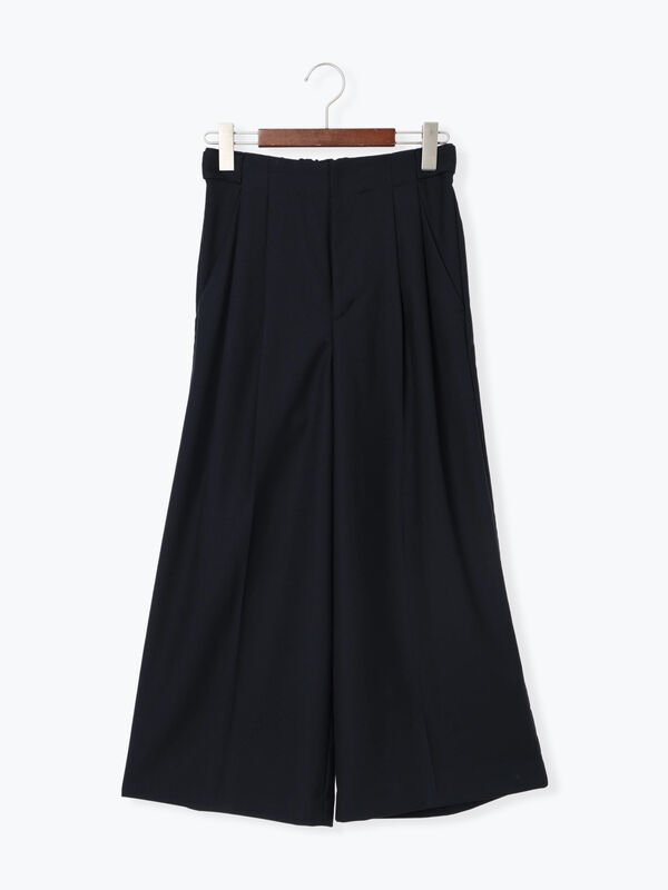 パターンアソートワイドクロップトパンツ（チャコールグレー