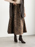 レオパードジャガードフレアスカート《2025Autumn catalog vol.2 item》(グレー/ブラウン)|Te chichi(テチチ)通販