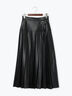 レザータックプリーツスカート（ブラック/ブラウン）｜Te chichi（テチチ）通販