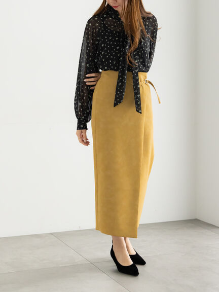 パターンアソートシフォンボウタイブラウス《2025Autumn catalog vol.2 item》（チャコールグレー/ブラック/ボルドー/ブラウン）｜Te chichi（テチチ）通販