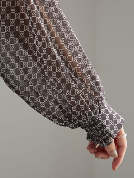 パターンアソートシフォンボウタイブラウス《2025Autumn catalog vol.2 item》（チャコールグレー/ブラック/ボルドー/ブラウン）｜Te chichi（テチチ）通販