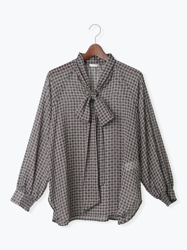 セール】 パターンアソートシフォンボウタイブラウス《2025Autumn