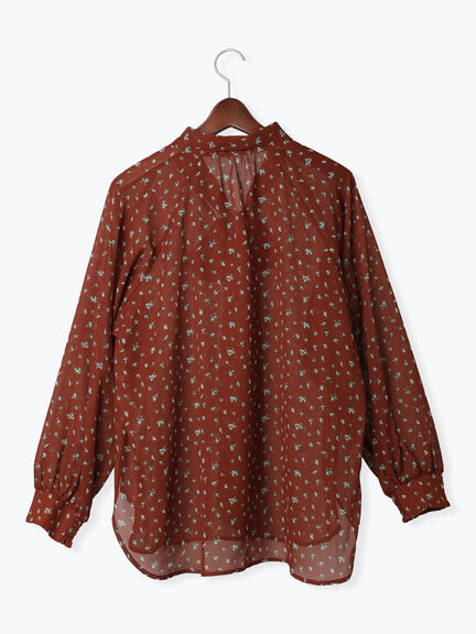 パターンアソートシフォンボウタイブラウス《2025Autumn catalog vol.2 item》（チャコールグレー/ブラック/ボルドー/ブラウン）｜Te chichi（テチチ）通販