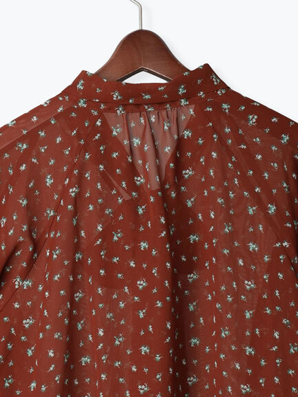 パターンアソートシフォンボウタイブラウス《2025Autumn catalog vol.2 item》（チャコールグレー/ブラック/ボルドー/ブラウン）｜Te chichi（テチチ）通販