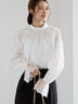 レースカフスボリュームスリーブブラウス(オフホワイト)|Te chichi(テチチ)通販