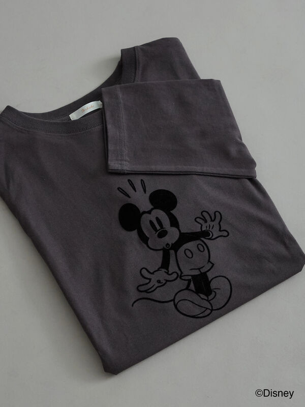 セール】 【Disney】ミッキー/フロッキープリントロンT