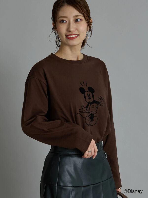 セール】 【Disney】ミッキー/フロッキープリントロンT