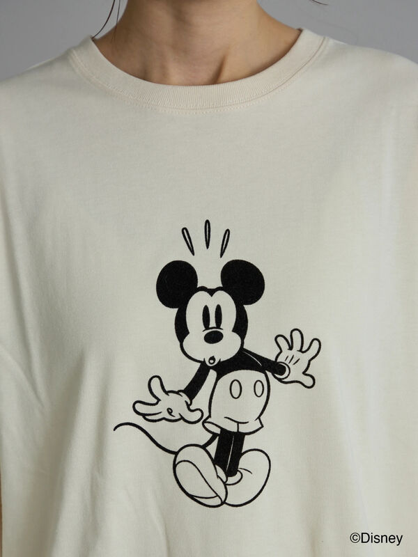 セール】 【Disney】ミッキー/フロッキープリントロンT