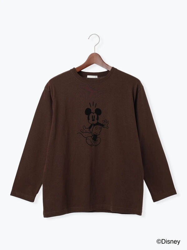 セール】 【Disney】ミッキー/フロッキープリントロンT