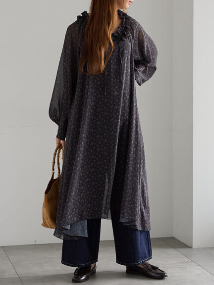 ワンピース　りちりちsama 刺繍レース構造ワンピース - ピーチ | ZARA Japan / 日本
