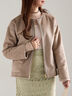 リバーシブルファームートンブルゾン（ベージュ/モカ）｜Te chichi（テチチ）通販
