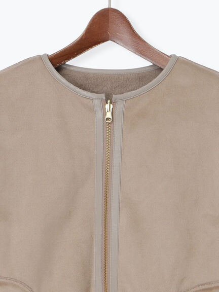 リバーシブルファームートンブルゾン（ベージュ/モカ）｜Te chichi（テチチ）通販