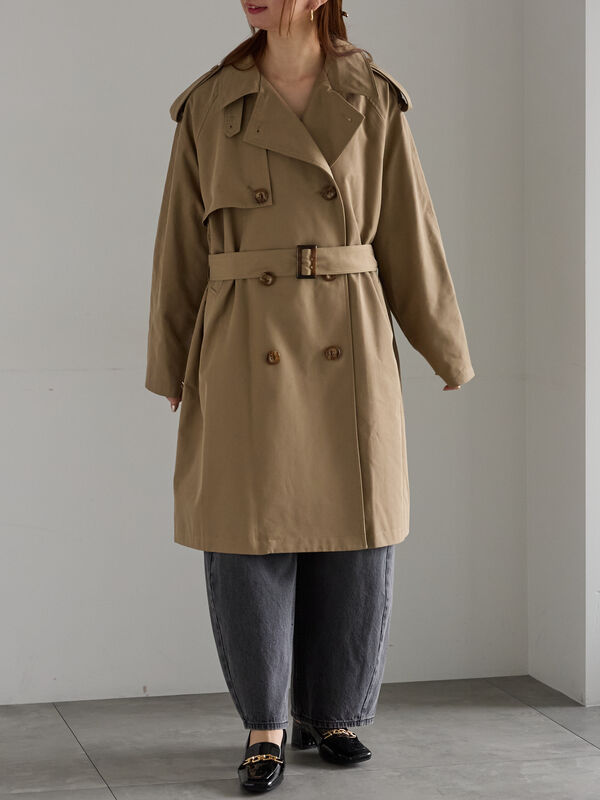 オーバーサイズ　トレンチコート セール】 オーバーサイズトレンチコート《2025Autumn catalog vol.2