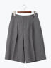 フロントタックハーフパンツ《2025Autumn catalog vol.2 item》(グレー/ブラック)|Te chichi(テチチ)通販