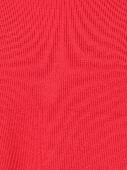 ウェーブメタル釦Vネックリブカーディガン（シルバー/レッド/ネイビー/ブロンズ）｜Te chichi（テチチ）通販