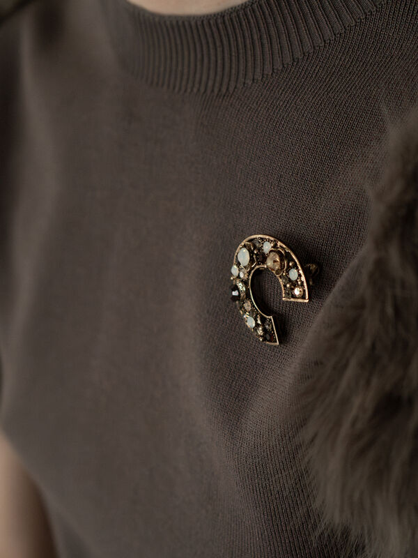 ビンテージビジューブローチ（シルバー）｜Te chichi（テチチ）通販