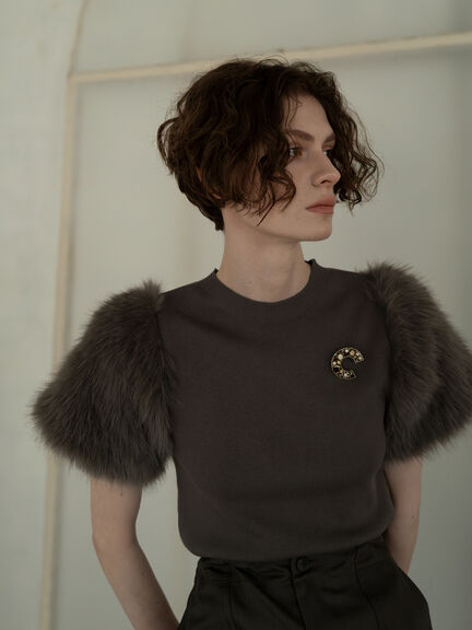 ビンテージビジューブローチ（シルバー）｜Te chichi（テチチ）通販